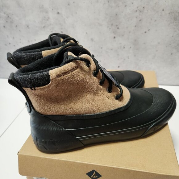Sperry Mens Ice Breaker Boots Tan/Blk Size 8.5 US Waterproof All-Weather - Picture 10 of 16